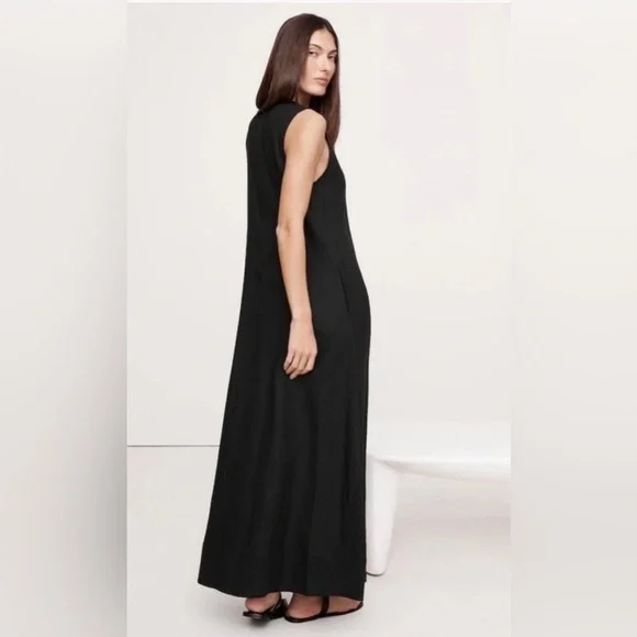 BANANA REPUBLIC Linen V-Neck Maxi Dress NWT - M - Picture 3 of 16